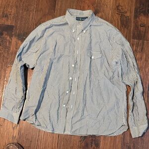 Polo Ralph Lauren Men's Black and White Checkered Shirt